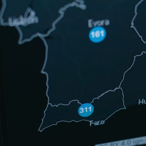 black flat screen tv turned on displaying game application